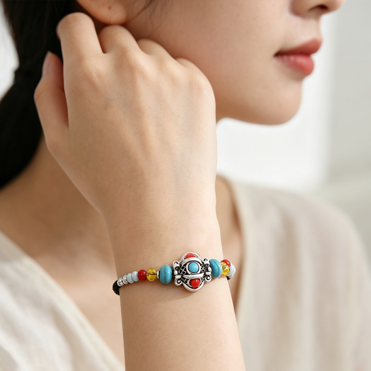 Men Accessories Nepal - 민족 수제 직조 로프 티베탄 팔찌