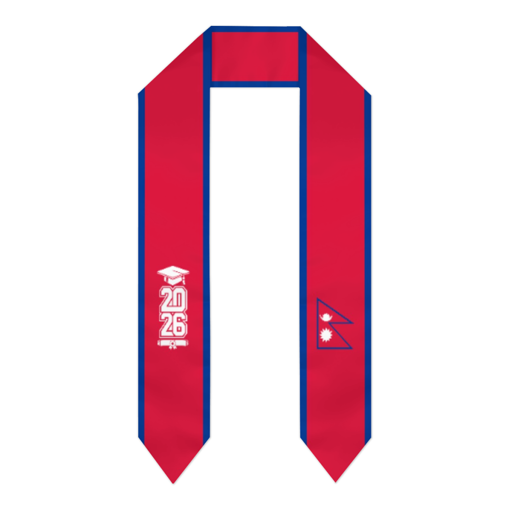 Men Accessories Nepal - 2026년 졸업생 네팔 국기 스카프 졸업