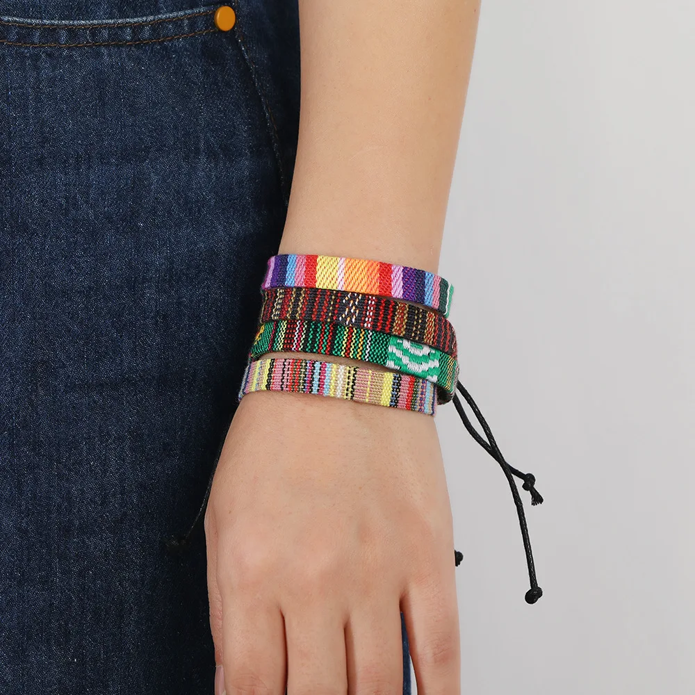 네팔 다채로운 팔찌 세트, 여성 민족 원단 꼰 로프 체 - Men Accessories Nepal 리뷰 및 가격