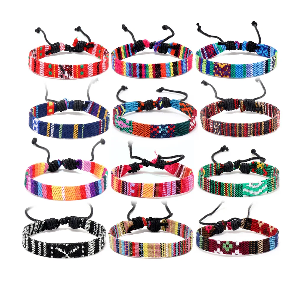 네팔 다채로운 팔찌 세트, 여성 민족 원단 꼰 로프 체 - Men Accessories Nepal 리뷰 및 가격