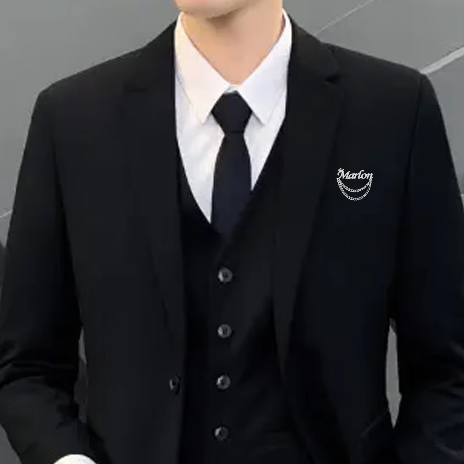 개인화된 이름 브로치 맞춤형 크라운 핀 스테인리스 스틸 - Men Accessories Brooch 리뷰 및 가격