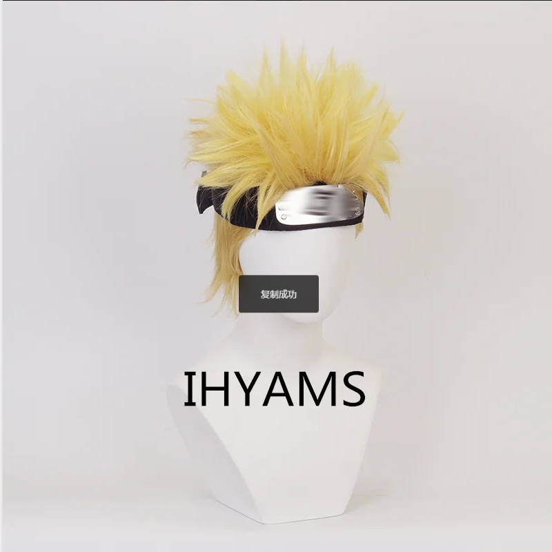 우즈마키 코스프레 가발, 짧은 금색 노란색, 내열성 합 - Men Accessories H&M 리뷰 및 가격