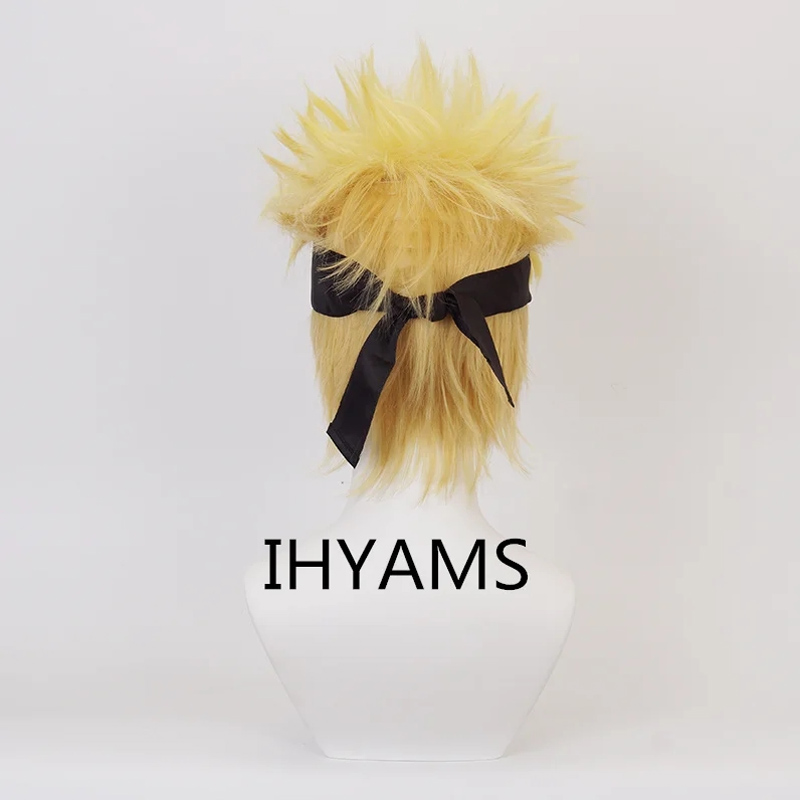 우즈마키 코스프레 가발, 짧은 금색 노란색, 내열성 합 - Men Accessories H&M 리뷰 및 가격