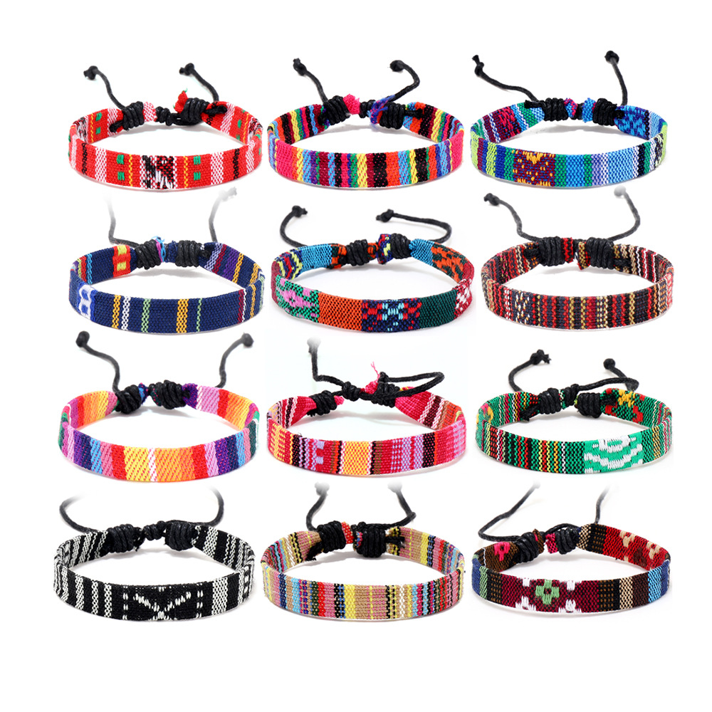 네팔 다채로운 팔찌 세트, 여성 민족 원단 꼰 로프 체 - Men Accessories Nepal 리뷰 및 가격