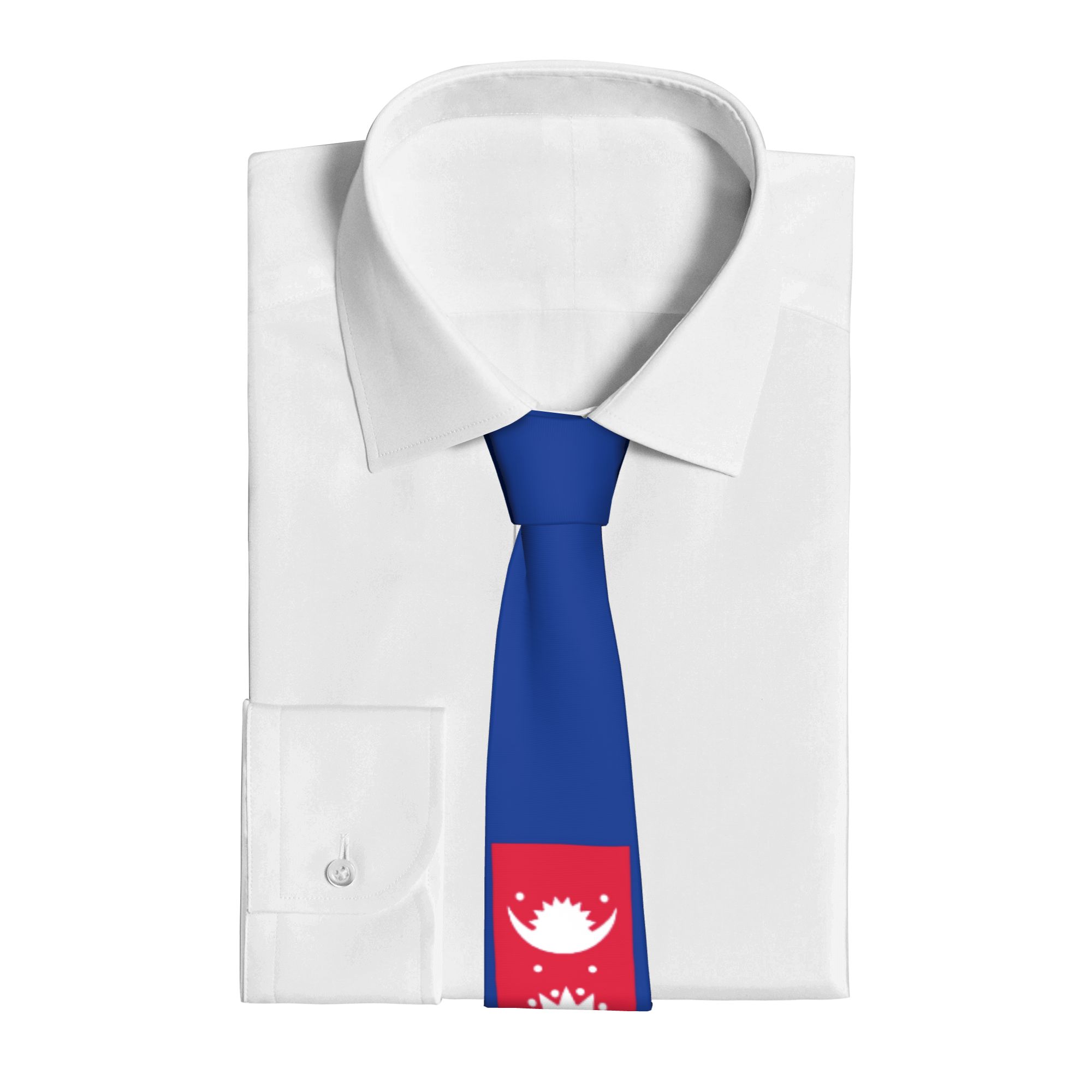 네팔 국기 넥타이 그래픽 넥타이 참신한 캐주얼 칼라 넥 - Men Accessories Nepal 리뷰 및 가격