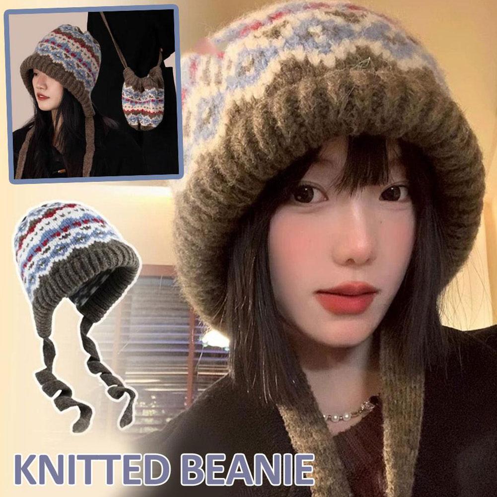 따뜻한 니트 비니 모자 겨울용 여성 남성용 민족풍 레트 - Men Accessories Shop 리뷰 및 가격